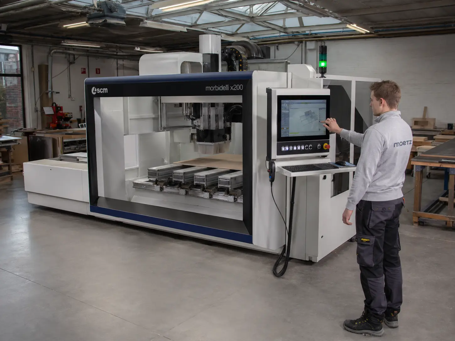 Onze CNC-machine in actie