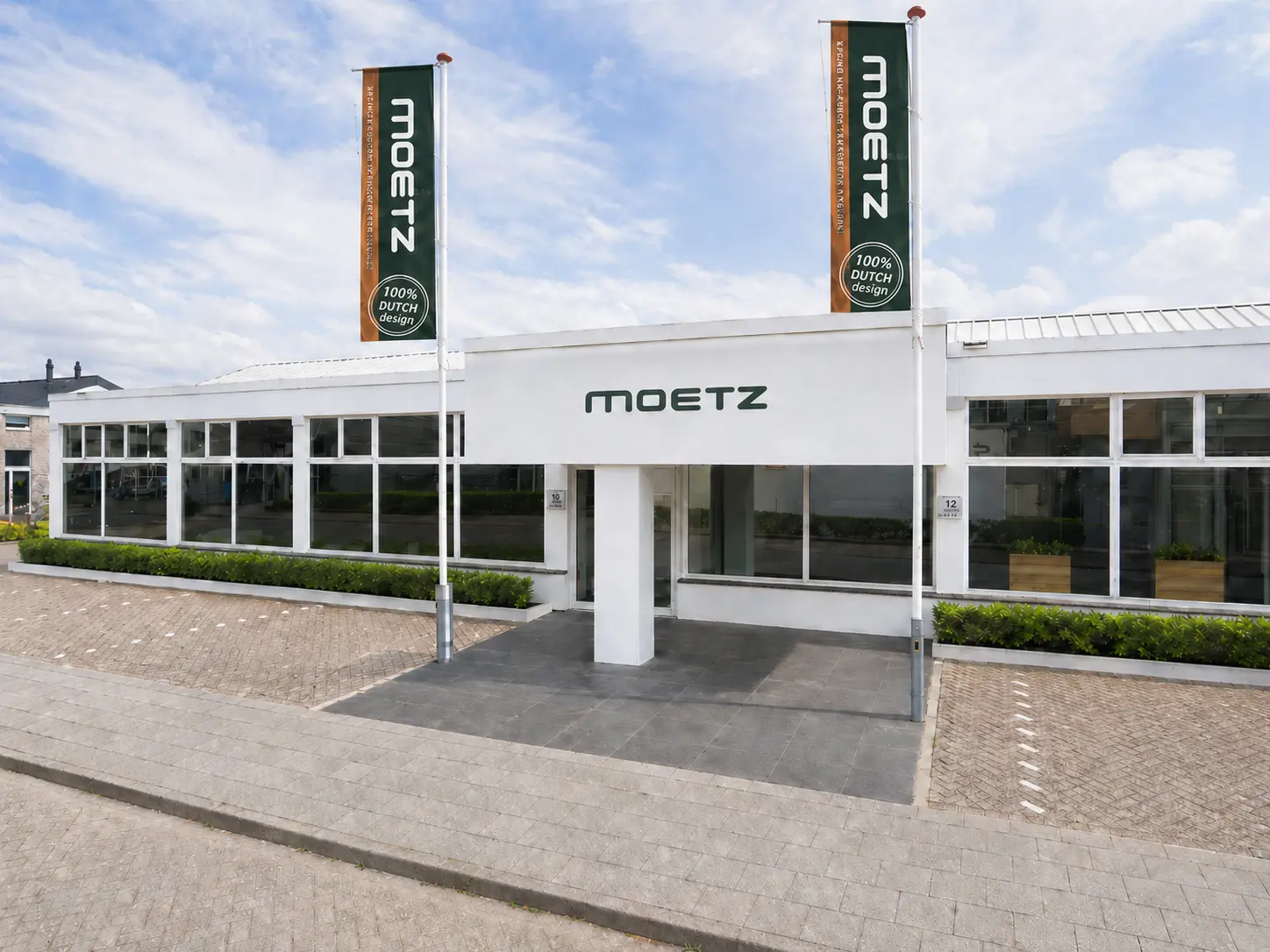 De fabriek van Moetz aan de Weerdskampweg 10–12 in 's-Hertogenbosch